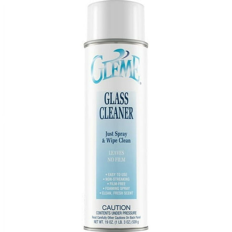 Claire Gleme Glass Cleaner - Ready-To-Use - 20 fl oz (0.6 quart) - 19 oz (1.19 lb)Can - 12 / Dozen - Long Lasting, Non-drip, Non-streaking, Ammonia-free, Quick Drying, Pleasant Scent, Rinse-free - White