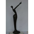 thumbnail image 6 of Nifao Woman Releasing Bird Modern Art Bronze Statue – Outdoor Garden Decor Sculpture, 13"L x 19"W x 52"H, 6 of 11