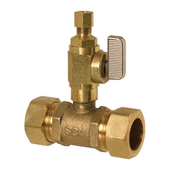 Sioux Chief  Add-A-Line  7/8  Brass  Compression  Ball Valve