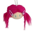 thumbnail image 4 of Llavero con cabeza de muñeco de peluche para cumpleaños, bolso, mochila Rojo, 4 of 9