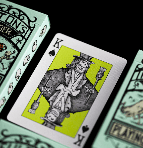 Fulton October UV Glow Green Edition Playing Cards