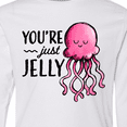 thumbnail image 4 of Inktastic You're Just Jelly with Pink Jellyfish Long Sleeve Youth T-Shirt, 4 of 5