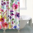 thumbnail image 5 of Waterproof Pioneer Shower Curtain 72x84 Inch Polyester Unique Cute Floral Shower Curtain for Bathroom Hotel Home Decor with 12 Plastic Hooks, 5 of 5