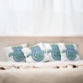 thumbnail image 3 of Ambesonne Hamsa Throw Pillow Cover 4 Pack, Mysticism Koi Fish, 16", Blue Green Yellow, 3 of 6