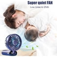 thumbnail image 4 of Portable Handheld Fan, Portable Fan Rechargeable, 5000mAh, 180° Adjustable, 6 Speed Wind, Display Electricity in Real Time, USB Rechargeable Foldable Fan, Quiet Personal Fan with Power Bank, 4 of 5
