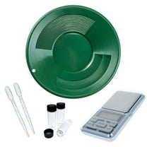 ASR Outdoor Gold Rush Gold Prospecting Pan Kit with Glass Vials Pocket Scale 7pc