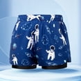 thumbnail image 4 of GYRATEDREAM Boys Swim Trunks with Boxer Brief Compression Liner UPF 50+ Beach Quick Dry Bathing Suit Swim Shorts Boardshorts Swimwear for 4XL Blue, 4 of 4