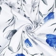 thumbnail image 4 of Alishomtll Flower Print Rod Pocket Kitchen Curtain Valance, Blue ,52W" x 18L", 1 Panel, 4 of 7