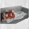 thumbnail image 6 of 65th Birthday Soft Flannel Fleece Throw Blanket, Birthday Balloons for Age 65 Joyous Cheerful Party Object Image, Cozy Plush for Indoor and Outdoor Use, 60" x 80", Red Green Blue, by Ambesonne, 6 of 6