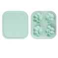 thumbnail image 1 of Bandejas para cubitos de hielo, linda máquina para hacer cubitos de hielo con forma de pata de gato con tapa, material de silicona, herramienta de bricolaje perfecta para el pudín de frutas de verano, 1 of 8