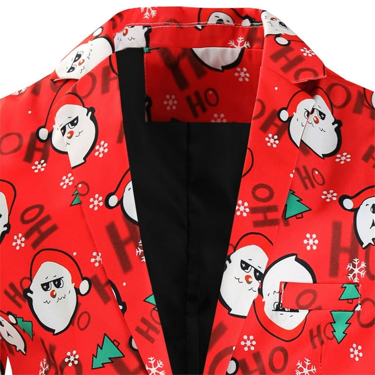 Christmas cat suit jacket top