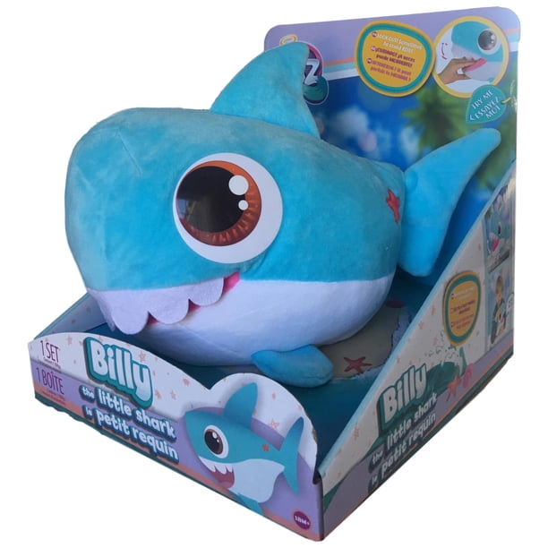 Club Petz Baby Billy Shark Plush Stuffed Animal Pal With Light Up Horn 