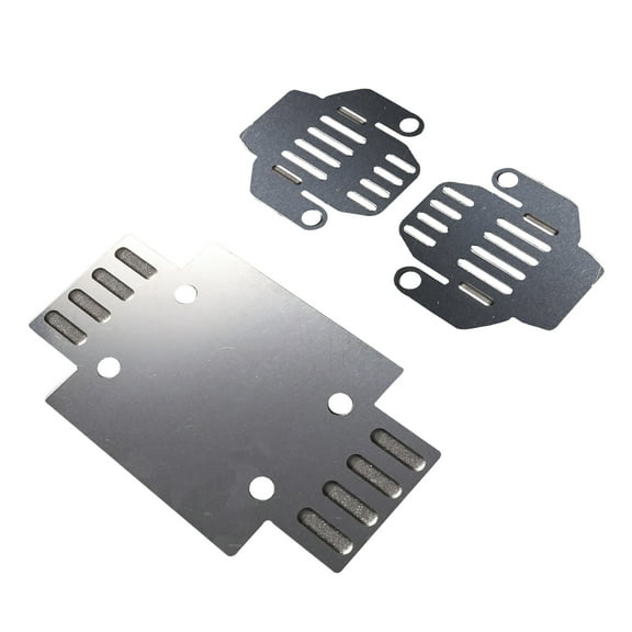 Stainless Steel Bottom Guard Assembly for FMS FCX24 Power Wagon 1/24 Car Wear-Resistant, Easy Installation