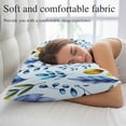 thumbnail image 5 of Blue Yellow Leaves Throw Pillow Covers, Spring Botanical Leaf Farmhouse Watercolor Soft Breathable Pillow Cases with Invisible Zipper, Small Pillowcases for Couch Bed Sofa Chair 16x24 Inches, 5 of 9