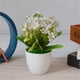 thumbnail image 5 of Decoración floral plástica del escritorio de la casa de la flor de la simulación del paño de las flores artificiales en maceta, azul Inevent HA7819-03B, 5 of 6