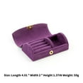 thumbnail image 2 of Advancent Joyero Cara Ligero Color sólido Paquete Cajas A prueba de polvo Pequeño Suave Almacenamiento Titular Pendientes Cuentas Almacenamiento y organización del hogar Púrpura, 2 of 6