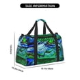thumbnail image 3 of Easygdp Colorful Stained Glass Crocodile Bolsa de Gimnasio, Bolsa de Viaje Duffel, Bolsa de Fin de Semana con Compartimentos, Bolsa de Mano para Noche, 3 of 7