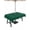 Dark Green, variant on Outdoor Tablecloth with Umbrella Hole and Zipper, Orange Morocco Waterproof Patio Tablecloth for Dining Round 54'', Geometric Leaf Diamond Lattice Abstract Wipeable Table Cover for Picnic BBQ Party