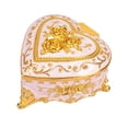 thumbnail image 2 of Organizador de collar de caja de joyería en forma de corazón elegante artesanías únicas de joyería de joyería de caja de barcos para habitaciones para, 2 of 8