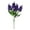 Dark Purple, variant on 1 Pc 13.78" Artificial Flowers, UV Resistant Faux Plastic Larkspur Bush Bundles for Outdoor Window Box, Farmhouse Porch Decor, White