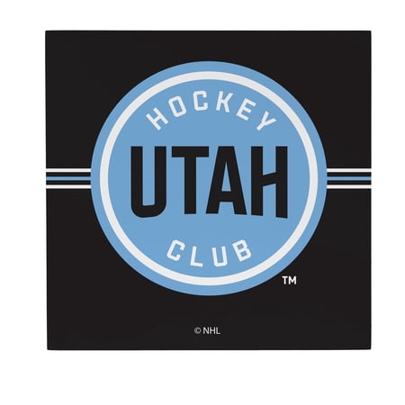 Utah Hockey Club 12 x 12 Wood Wall Sign