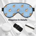 thumbnail image 4 of Naloa Cute Cartoon Corgi Print Sleep Mask for Sleeper, Light Blocking Sleeping Eye Mask for Women Men, Eye Shade with Adjustable Strap for Travel, Nap,Meditation, 4 of 7