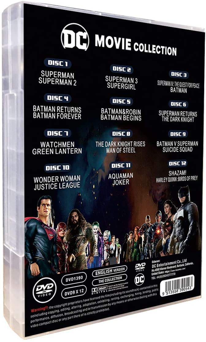 DC Comics 24 Film Movie Collection (DVD)