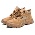 thumbnail image 3 of Steel Toe Work Boots for Men Women Leather Safety Shoes Anti-pierce Construction Work Sneakers Hiking Boots, 3 of 9