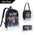 thumbnail image 4 of 17IN Wres-Tler W-W,E Backpack with Insulated Lunch Box Pencil Case 3PCS Laptop Bookbag Set, 4 of 8