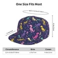 thumbnail image 6 of Haiem Colorful Dinosaur Classic Snapback Cap Flat Bill Hat Baseball Cap Adjustable Size Cotton Dad Hat, 6 of 9