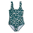 thumbnail image 2 of Real Essentials 3 Pack: Girl's Surf UPF 50+ Printed One Piece Beach Swimsuit - Swimwear for Girls, 2 of 5
