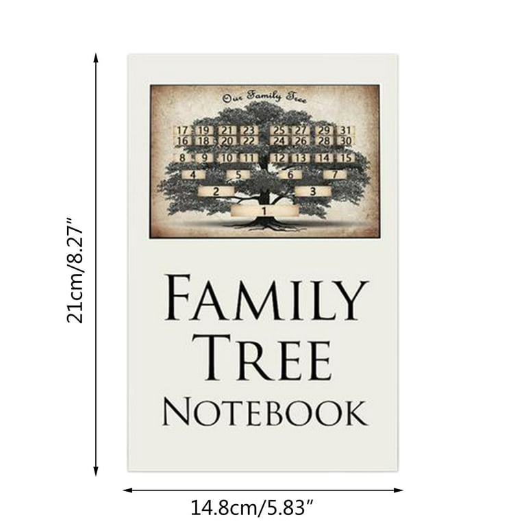 Shpwfbe Tool Family Personal Into Memories To Tree Write Ancestors  Genealogy Notebook-Handwritten & Stationery Book 