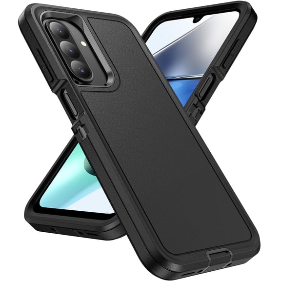 3 in 1 Military Grade Phone Case compatible with Samsung Galaxy A26 5G, Silicone Heavy Duty Rugged Shockproof Protective Cover