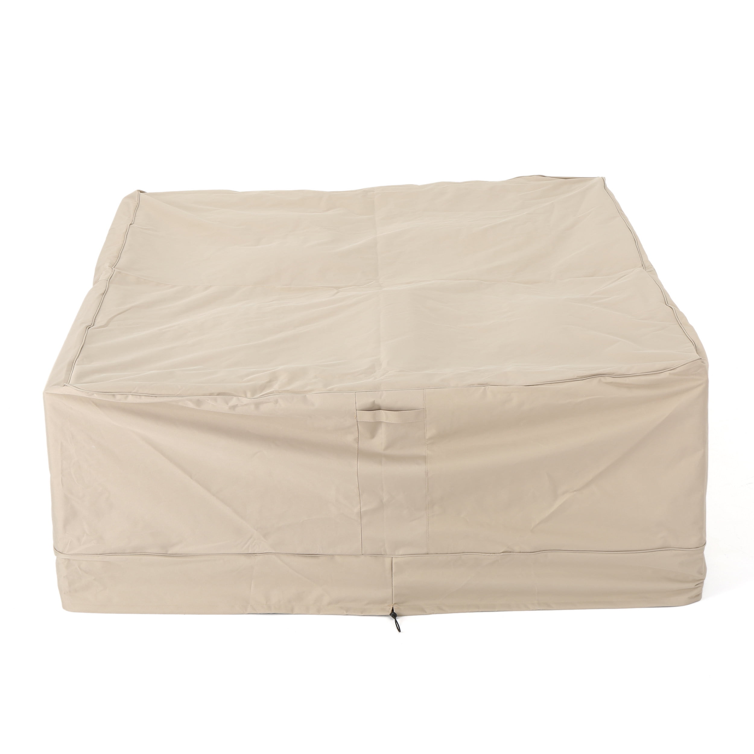 Outdoor Furniture Protective Cover, Waterproof Conversation Set Dust Cover for Patio Garden, Beige
