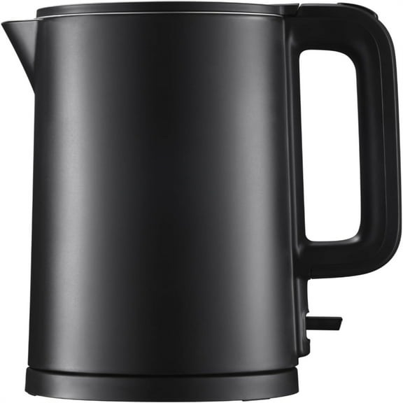 1.5L Electric Kettle Stainless Steel Cool Touch Interior, Fast Boiling, One Cup in 80 Snds, Double Wall, Auto Off, Keep Warm, Hot Water Kettle Electric, Cordless, Black