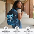 thumbnail image 6 of Yuyamidu Blue Axolotl Kids Backpack for Boys Girls Elementary School 17 Inch Bookbags with Adjustable Strap Padded Lightweight Backpacks with Zipper, 6 of 8