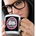 thumbnail image 2 of 3dRose, Bunco Chicks Roll With It Pink and Black, 11oz Two-Tone Black Mug, 2 of 7
