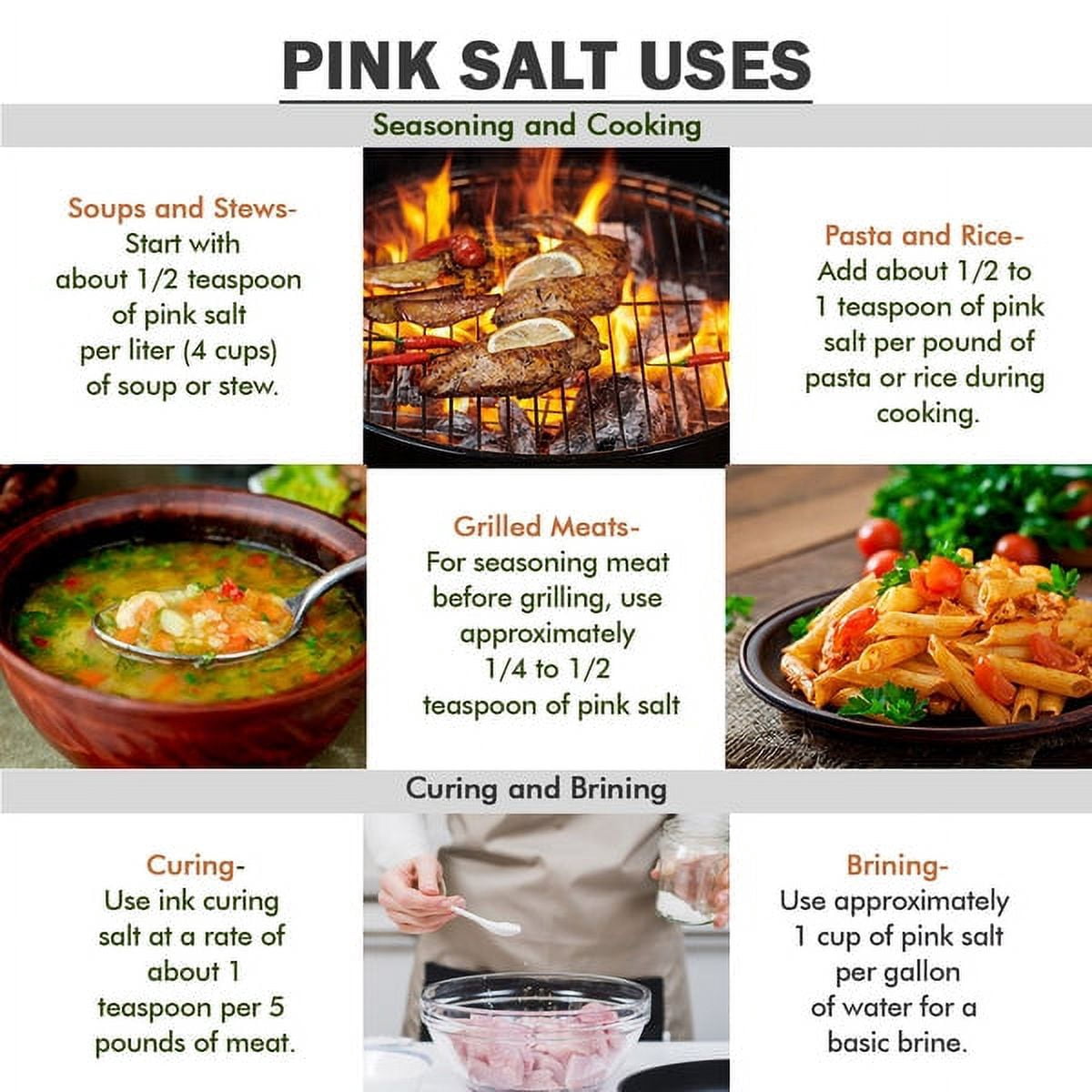 Pride of India - Pack of 6 - Himalayan Pink Salt, Coarse 4-5mm, 2.2 lb Jar, Ideal for Salt Grinders, Cooking & Bath , Gluten-Free