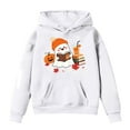 thumbnail image 6 of Kogui Classic Hood Outline Pullover For Girls, Fashion Halloween Holiday Print, Casual Long Sleeve Daily Sweatshirt (White, 6-7 Years), 6 of 6