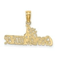 thumbnail image 3 of 14K Yellow Gold Charm Pendant Themed 12.9 mm 20 #1 Grandmother, 3 of 4