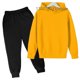 thumbnail image 3 of Conjunto de 2 piezas de sudadera con capucha y pantalones para niños de 3 a 13 años, ropa deportiva informal para niños y niñas, chándales, ropa para niños, 3 of 5