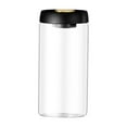 thumbnail image 3 of GUOOL Clear Glass Vacuum Storage Jars for Food, Candy, Food Storage Containers, Coffee 1800ml, 3 of 9