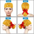 thumbnail image 3 of Scrub Caps Women Bouffant Scrub Hats Caps Nurses, Adjustable Working Cap Ponytail Pouch Tie Back Hats, 3 of 6