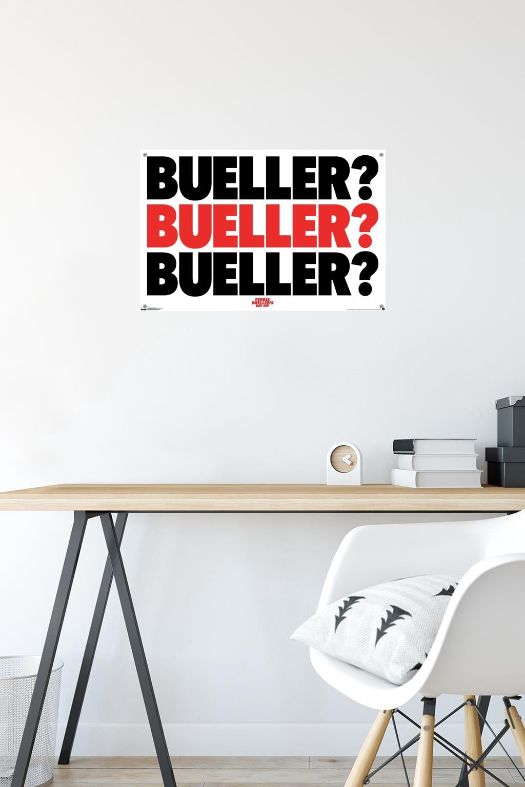 Ferris Bueller's Day Off - Bueller Wall Poster with Pushpins, 14.725" x 22.375"