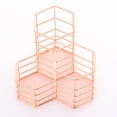 thumbnail image 2 of Metal Pen Pot Hexagon Hollow Portalápices Contenedor Maquillaje Ordenado Organizador Almacenamiento Cepillo Cesta Olla Almacenamiento Oficina Inevent EL009725-00, 2 of 4