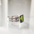 thumbnail image 3 of Green Tourmaline Mans Ring, Natural Tourmaline, October Birthstone Tourmaline, Silver Jewelry, 925 Silver Ring, Birthday Gift, Heavy Mens Ring, Arabic Oxidized Mans Ring, Christmas, Mens Signet Ring, 3 of 8
