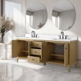 thumbnail image 6 of Vanity Art 72" Double Sink Bathroom Vanity Cabinet, Freestanding Storage Cabinet with Engineered Marble Top, Undermount Sinks, Drawer, and Shelve, 6 of 7