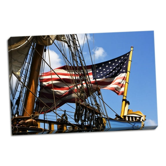 Gango Home Decor Patriotic II by Alan Hausenflock (Ready to Hang); One 36x24in Hand-Stretched Canvas
