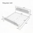 thumbnail image 3 of Solid Material & Better Sleep: French Provincial Bed in Two Sizes with Exquisite Rattan Details, 3 of 11