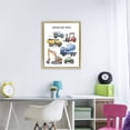 thumbnail image 3 of Stupell Industries Eclectic Construction Trucks Machinery Gold Floating Frame Canvas Art, 25 x 31, by Christine Simpson Art, 3 of 8